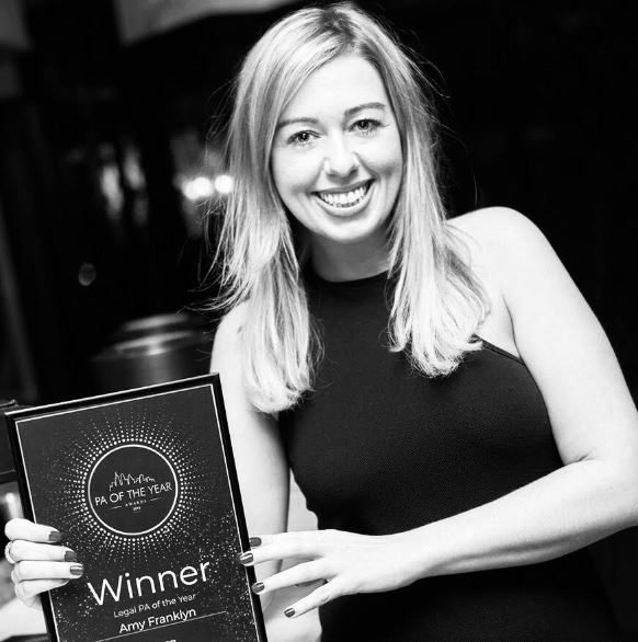 Amy Franklyn - Secsinthecity Legal PA of the Year
